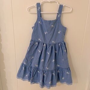 Blue Floral Kids Dress